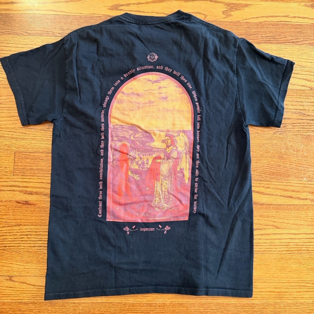 Empyre Shirt‎ Mens Medium Black Imperium Strive for Victory Graphic Print